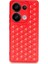 Newface Redmi Note 13 4g Kılıf Petek Silikon Kapak - Kırmızı 1