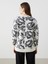 Yeni Sezon Bisiklet Yaka Çiçekli Kadın Triko Kazak 4