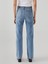 Yeni Sezon Beli Kemerli Straight Fit Kadın Jean Pantolon 5