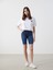 Yeni Sezon Bermuda Fit Kadın Jean Şort 1