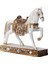 Lüks Nakış Işlemeli At Heykeli Dekoratif Masaüstü Biblo 10 Cm. Ev Ofis Yeni Yıl Hediyesi Vitrin Süsü 3