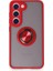 Newface M15 Kılıf Montreal Yüzüklü Silikon Kapak - Kırmızı 1