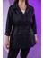 Kadın 1222531 Nakışlı Ceket Siyah 2