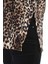 Yeni Sezon Gömlek Yaka Leopar Desenli Kadın Bluz 3