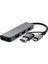 Type-C + Usb3.0 Hub 4*usb3.0 Gri HDX7825 1