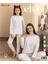 Anne Kız % 100 Cotton Uzun Kollu Pijama Takımı 1