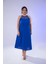 Kadın Büyük Beden Mavi Elbise 4