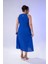 Kadın Büyük Beden Mavi Elbise 8