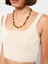 Yeni Sezon U Yaka Düz Askılı Kadın Triko Crop 4