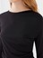Yeni Sezon Bisiklet Yaka Düz Uzun Kollu Kadın Bluz 4