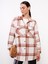 Yeni Sezon Ekose Uzun Kollu Flanel Kadın Oduncu Gömlek Ceket 2
