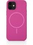 Apple Iphone 12 Silikon Kılıf Magsafe Pembe 2