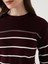 Yeni Sezon Bisiklet Yaka Çizgili Kadın Triko Kazak 3
