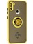 A11 Kılıf Montreal Yüzüklü Silikon Kapak - Sarı 2