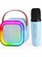 Karaoke Kablosuz Hoparlör Mikrofonlu Rgb Işıklı Bluetooth Speaker Tf Kart/usb Mavi 1