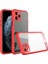 Iphone 11 Kılıf Miami Şeffaf Silikon - Kırmızı 1