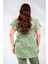 Kadın Büyük Beden Yeşil Bluz 2