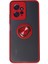 Redmi Note 12 4g Kılıf Montreal Yüzüklü Silikon Kapak - Kırmızı 1