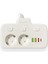 Akım Korumalı 2’li Ayrı Anahtarlı Priz, 2x Priz, 3x Usb, 1x Type-C, 2 mt Kablo, Hızlı Şarj 3