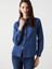 Yeni Sezon Düz Uzun Kollu Kadın Jean Gömlek 1