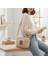 Teddy Kumaş Omuz Çantası Krem 3