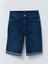Yeni Sezon Normal Bel Slim Fit Düz Cep Detaylı Kadın Rodeo Jean Şort 5