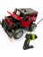 Uzaktan Kumandalı 1:20 Şarjlı Metal Off Road Işıklı Arazi Aracı Kırmızı 682 2