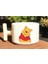 Pooh & Piglet Baskılı Sevgili Çift Çift 2'li Beyaz T Kulp Kupa Bardak 2