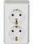 Beyaz Ikili Topraklı Priz 1
