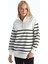 Yeni Sezon Dik Yaka Çizgili Kadın Sweatshirt 1