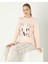 Kadın Penye Süprem Uzunkol Pijama Takım C840-923 1