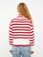 Yeni Sezon Balıkçı Yaka Çizgili Uzun Kollu Kadın Triko Kazak 5