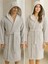 Bambu Penye Iplik Yumuşak Dokulu Su Emiciliği Yüksek Unisex Kadın Erkek Bornoz 3