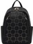 Kadın Siyah Desenli Sırt Çantası 25ABD265418 4