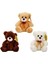0998 Sun-Jhn-Pff-Sk Peluş Ayı Oturan Kurdeleli 21CM 2r 5