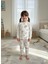 Kız Çocuk Eğlenceli Boyanabilir Pijama Takımı Aktivite Çocuk Giyim Yıkanabilir Pijama Takımı 3