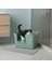 Tanos Yarı Açık Kedi Tuvaleti 54X40X32 - Yeşil 2