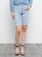 Yeni Sezon Standart Fit Düz Cep Detaylı Kadın Rodeo Jean Şort 4