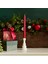 Karaca New Year Yılbaşı Çam Ağacı Şekilli Şamdan Mumluk Beyaz 6,2 x 6,2 x 12,6 cm 1