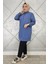 Kadın Çıt Çıt Detaylı Tesettür Tunik 2