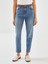 Yeni Sezon Beli Kemerli Mom Fit Kadın Jean Pantolon 2
