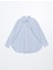 Yeni Sezon Çizgili Oversize Oxford Kadın Gömlek 5