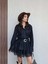 Dantel Detay Mini Denim Elbise 4