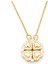 Çelik Kolye - Yonca Kolye Altın Kaplama KLY-620 1