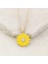14 Ayar Altın Günlük Mineli Papatya Kolye 4