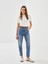 Yeni Sezon Beli Kemerli Mom Fit Kadın Jean Pantolon 1
