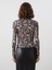 Yeni Sezon Dik Yaka Leopar Desenli Kadın Bluz 5