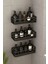 3 Lü Banyo Düzenleyici Organizer Şampuanlık Havlupan Askısı Havluluk Siyah Banyo Duş Mutfak Rafı 4