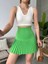 Lvsqvr Altı Pliseli Mini Etek Yeşil S24705 (Beden: S) 4