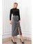 Velora Signature Wool Slit Skirt 1
